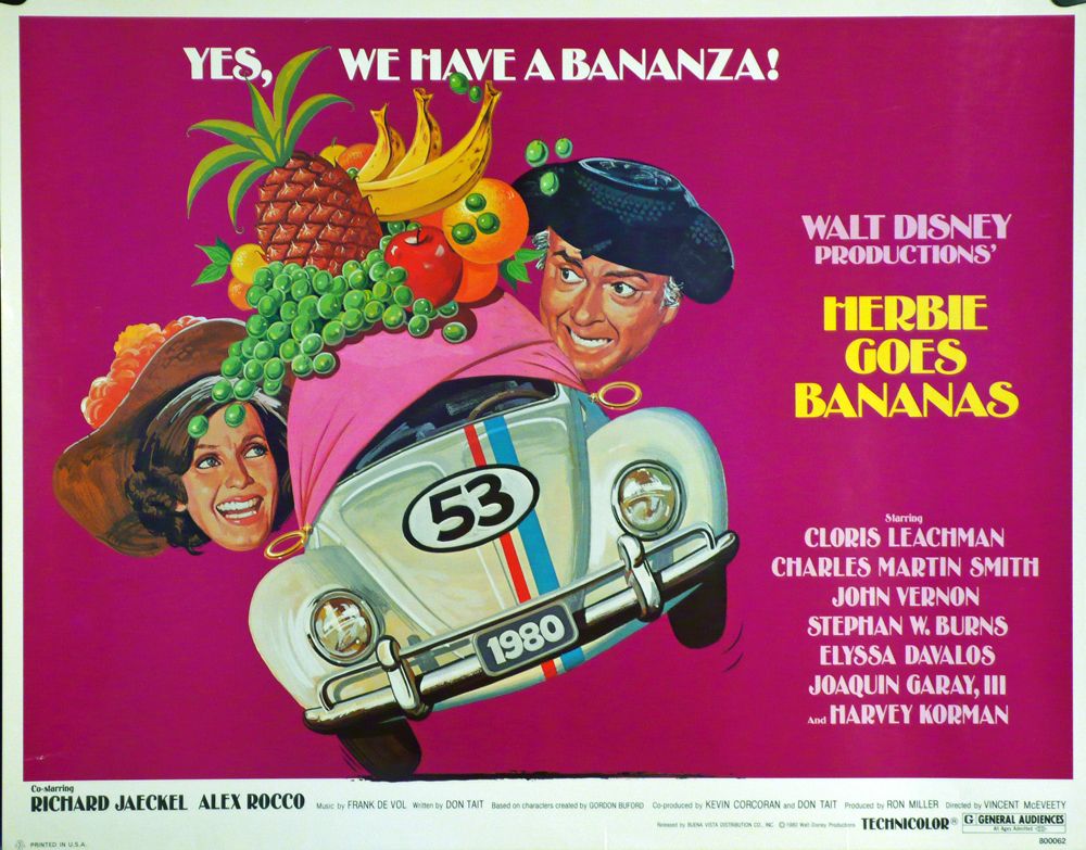 Herbie – Monte Carlo. Lancia. Rare Original Movie Poster photo for sale