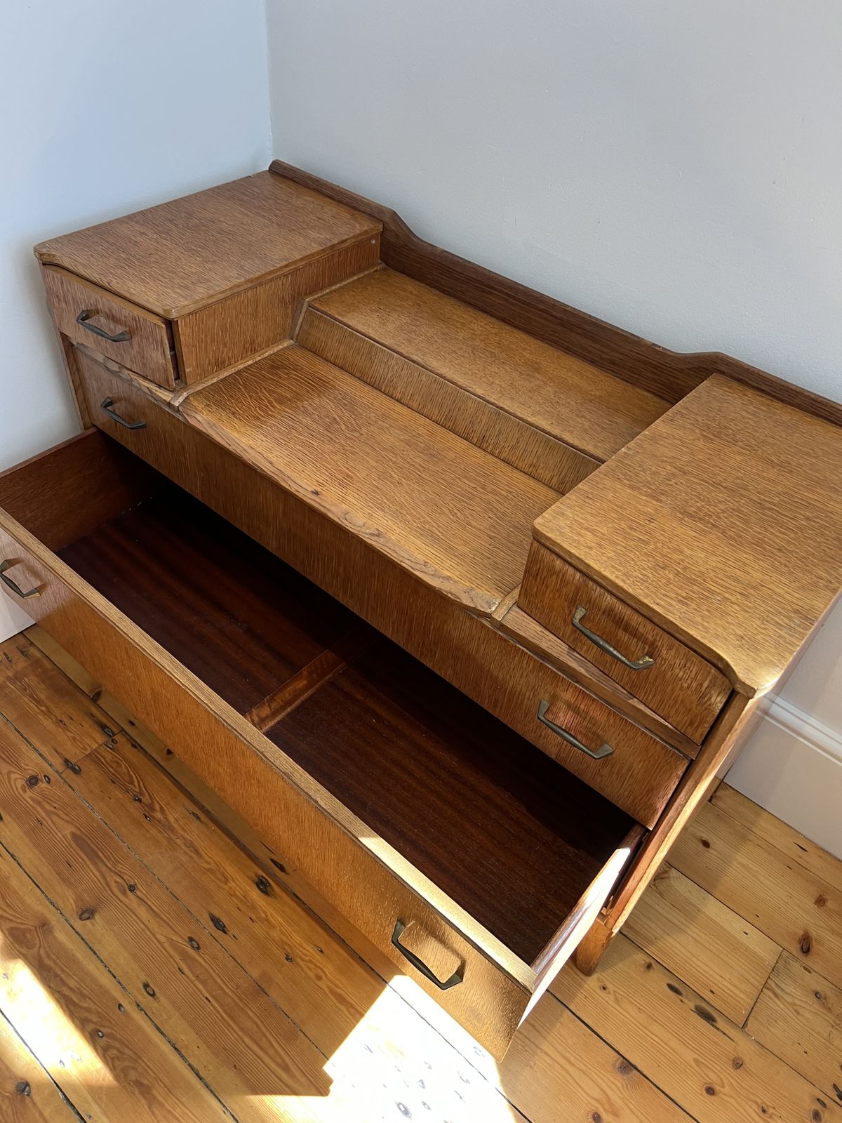 Mid Century Lebus Oak Chest Of Drawers photo Furniture