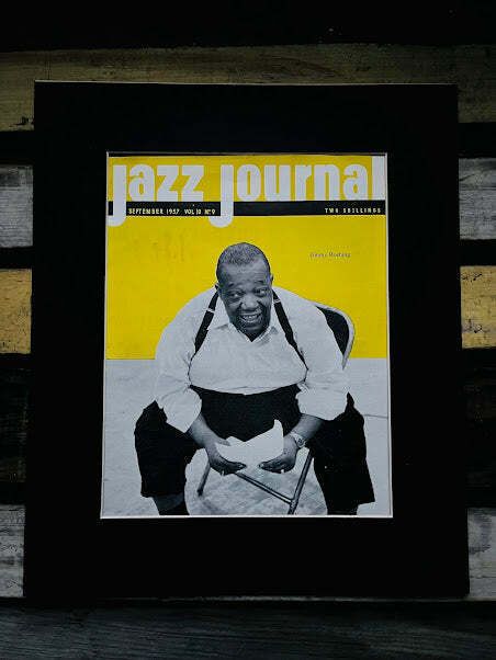 Vintage Jazz Journal Magazine Cover Artwork   Jack Rushing 1958