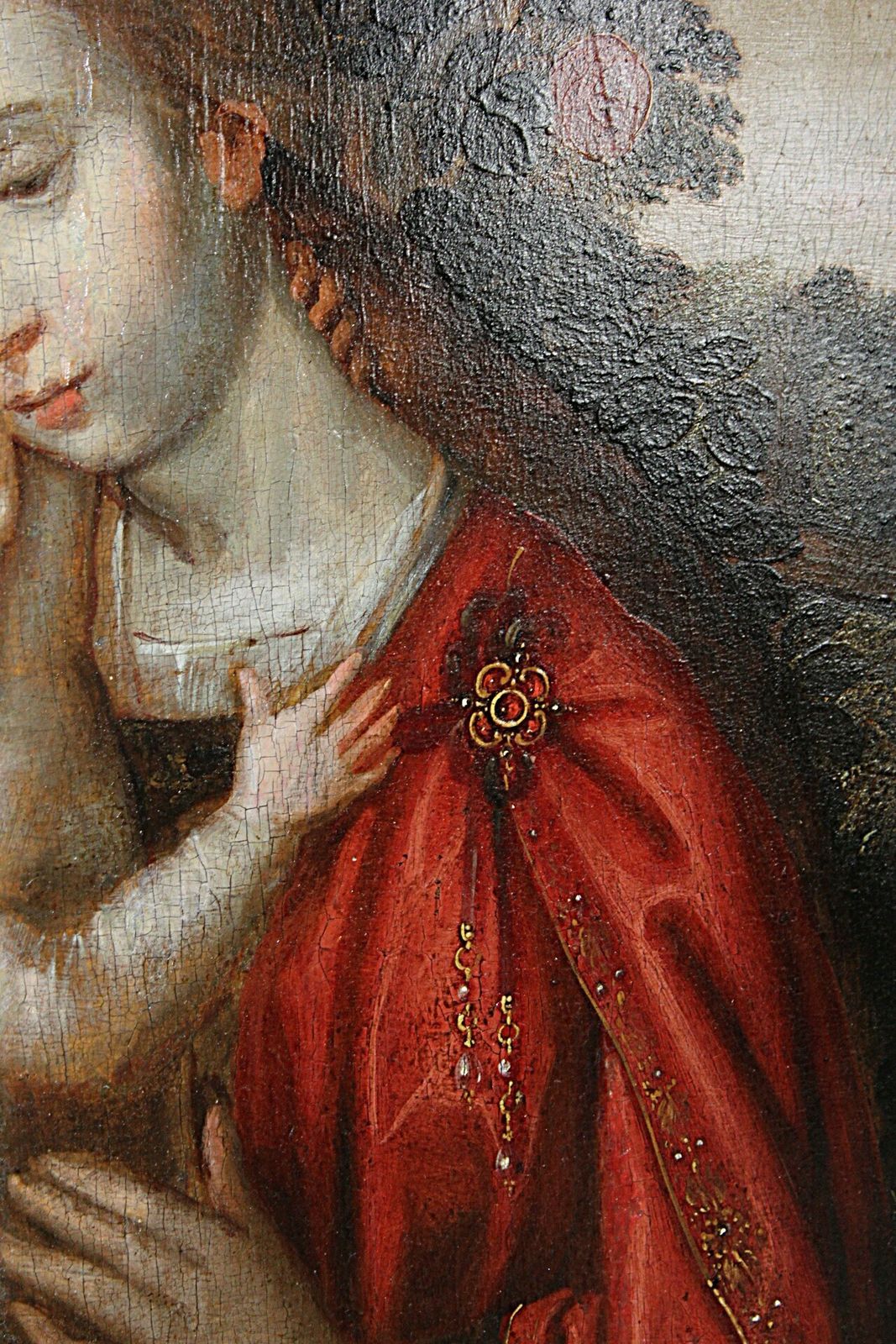 The Madonna And Child In A Rose Garden Ambrious Benson photo for sale