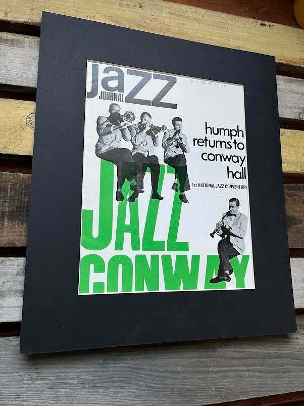 Vintage Jazz Journal Magazine Cover Artwork   Jazz Conway Hall 1969 photo furniture