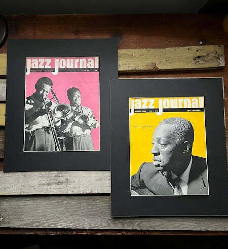 Vintage Jazz Journal Magazine Cover Artwork   Louis Armstrong 1957 photo Art