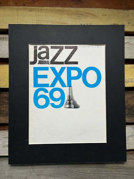 Vintage Jazz Journal Magazine Cover Artwork   Jazz Expo 1969