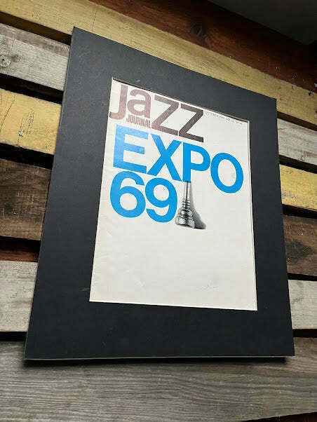 Vintage Jazz Journal Magazine Cover Artwork   Jazz Expo 1969 photo furniture