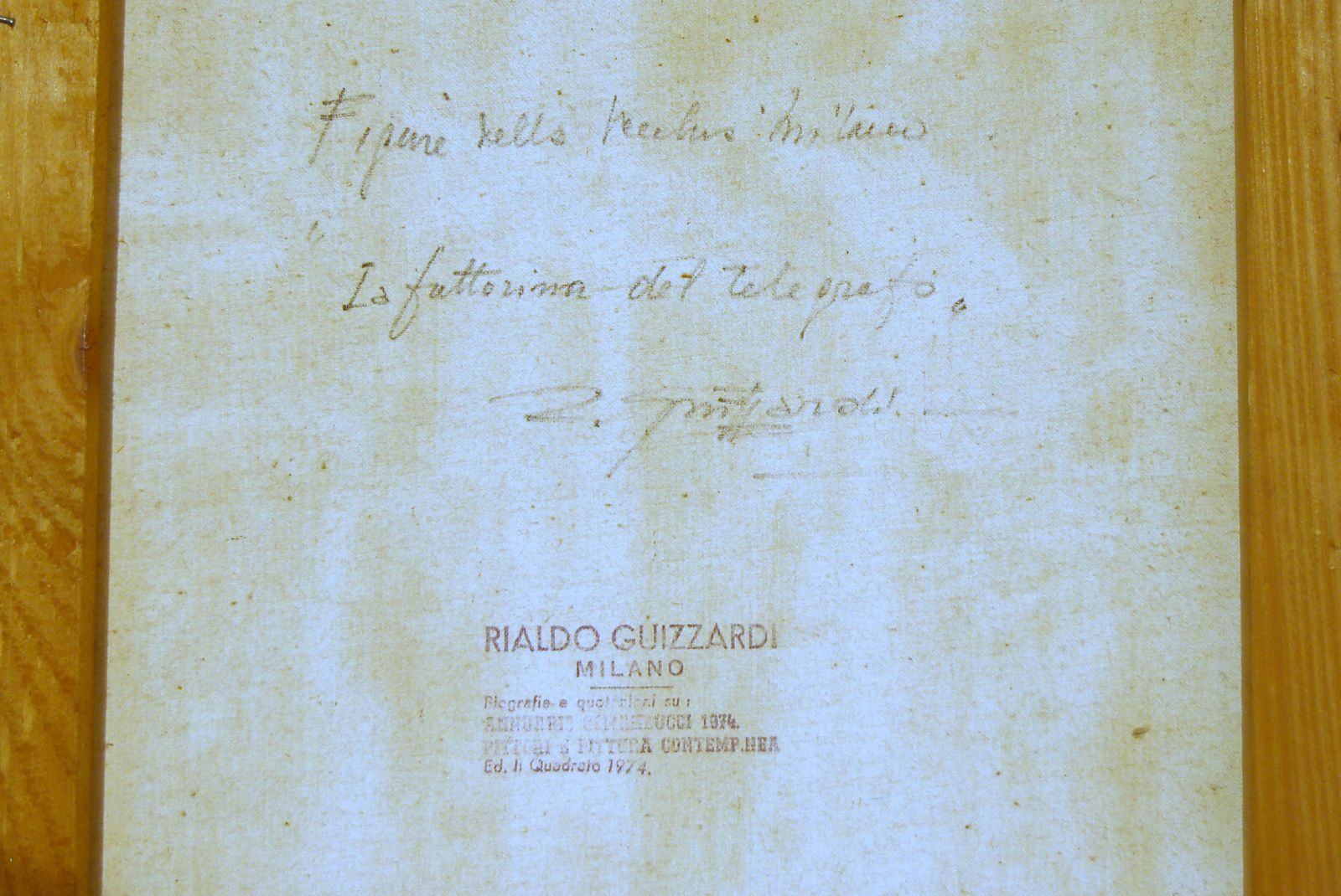 photo furniture Rialdo Guizzardi ( Milano 1920 ) Oil On Canvas / The Telegraph Messenger