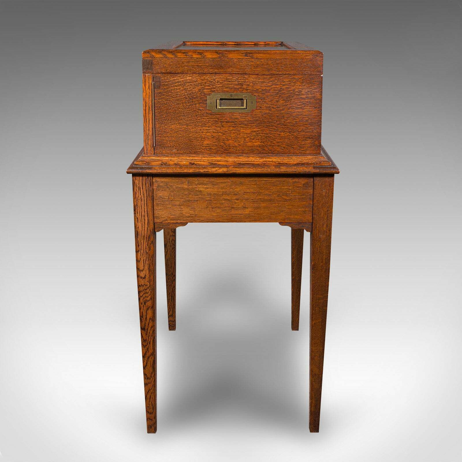 Antique 154pc Canteen On Stand, English, Oak, Mappin & Webb, Cutlery, Edwardian photo vinterior