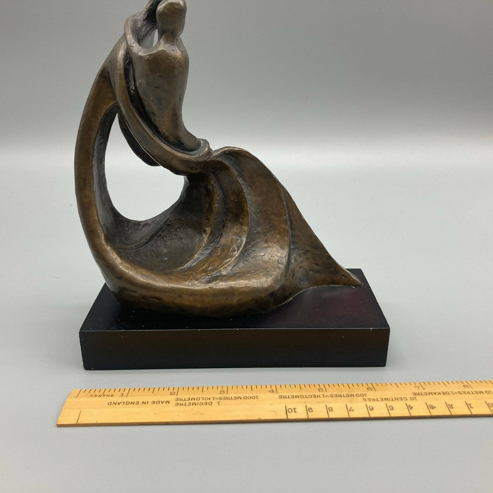 photo for sale Bernard Kim 'Mother And Child' Modernist Bronze Sculpture By Bronzart USA