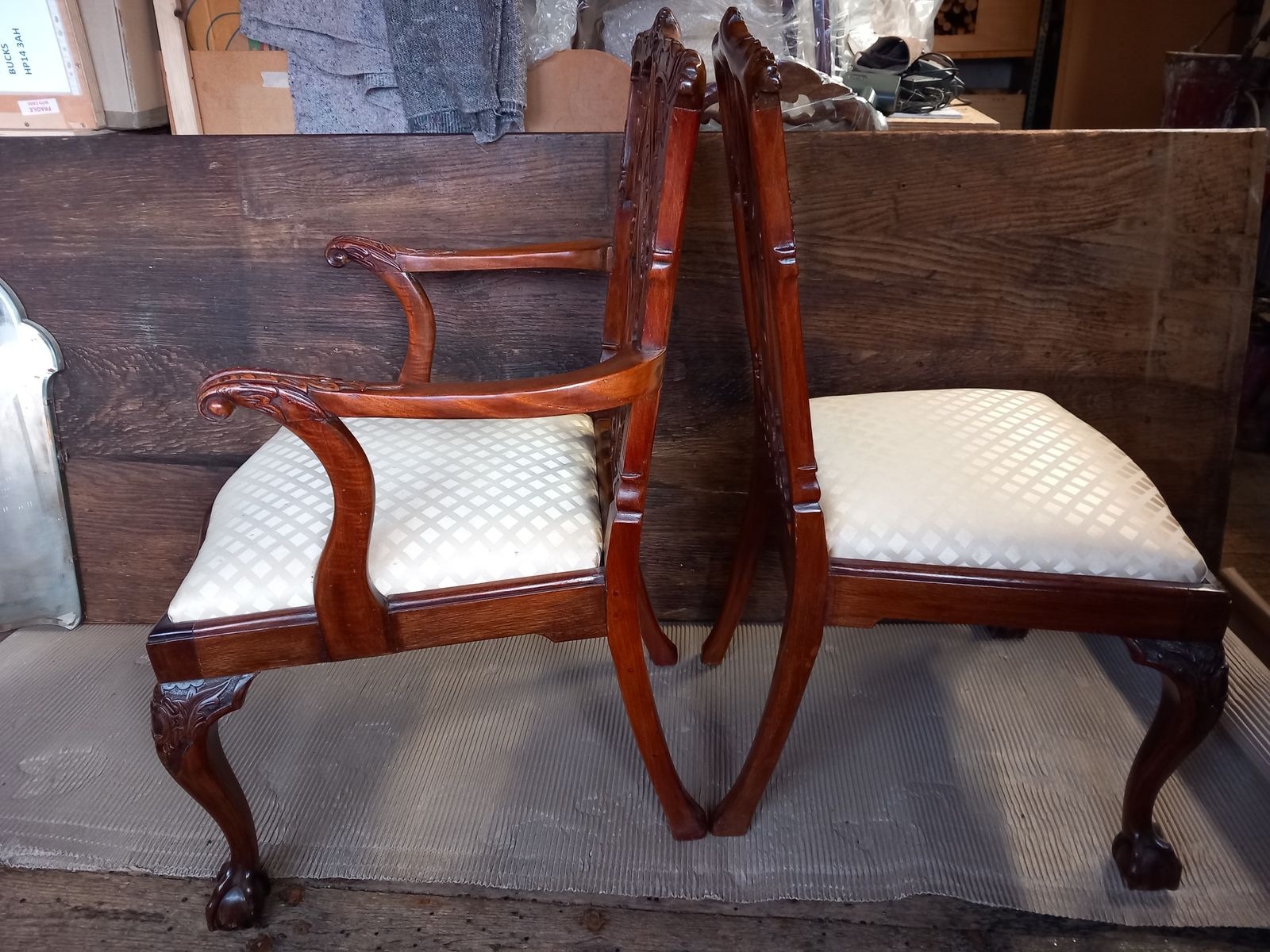 Set Of 6 Chippendale Style Dining Chairs photo 1350.0