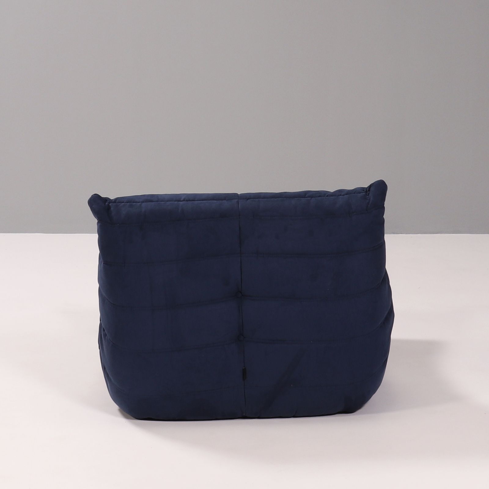 Ligne Roset By Michel Ducaroy Togo Blue Modular Sofa And Footstool, Set Of Five photo for sale