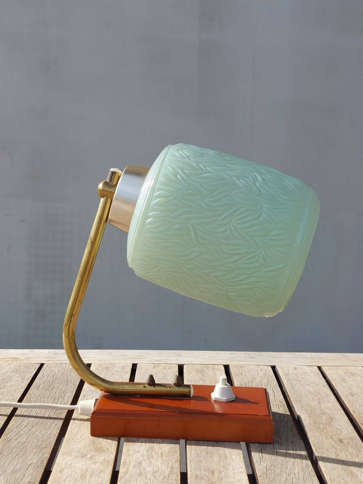 Vintage Bedside Lamp / Vintage Night Light / Vintage Nightstand Lamp / Mcm Bedside Lamp / Mcm Desk Lamp / Mcm Night Light / Yugoslavia /70's