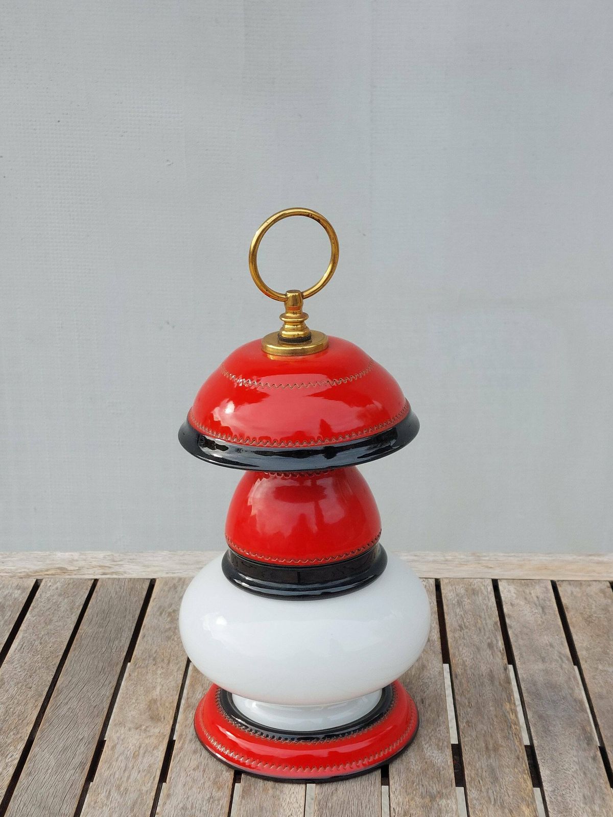 Retro Table Lamp / Space Age Table Lamp / Pop Art Table Lamp /Mid Century Table Lamp / Retro Glass Table Lamp / Ex Yogoslavia / 70's photo vinterior