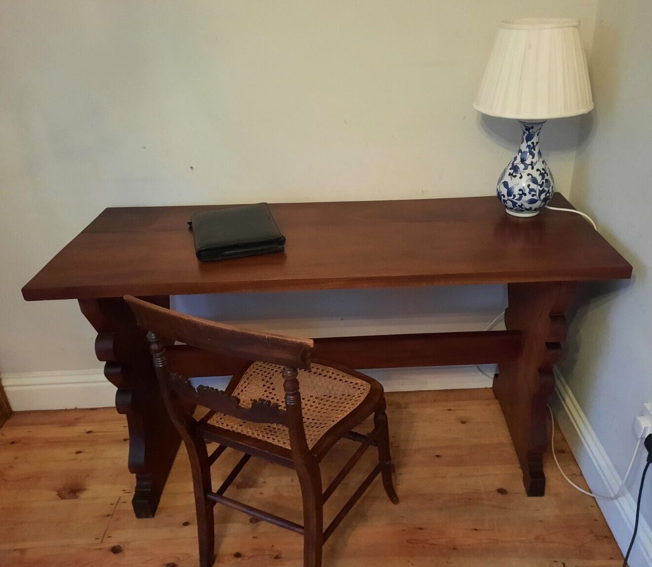 Antique Arts & Crafts Solid Mahogany Refectory Table Console Table Kitchen Table photo furniture