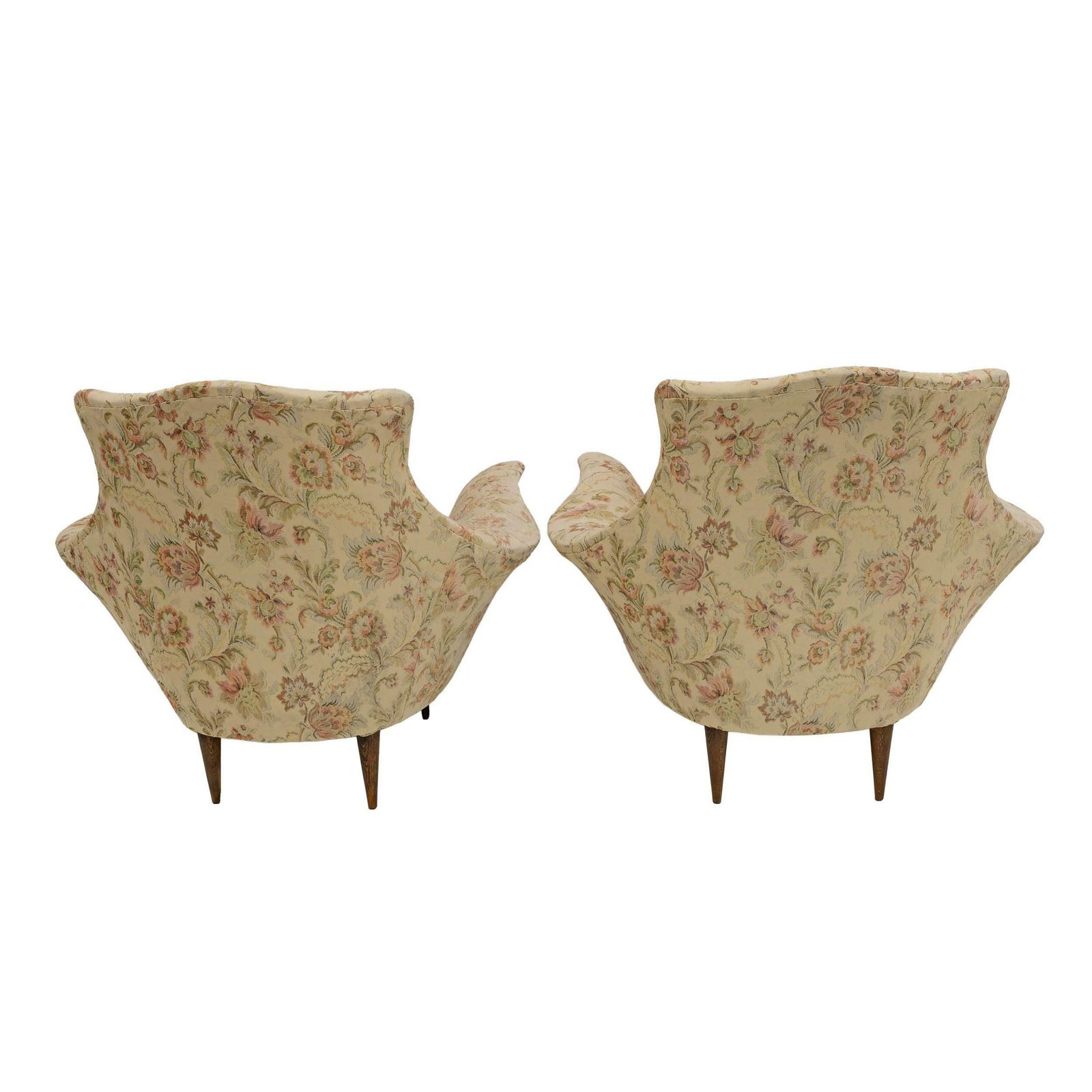 photo for sale Pair Of Manta Mid Century Modern Italian Armchairs, 1950s
