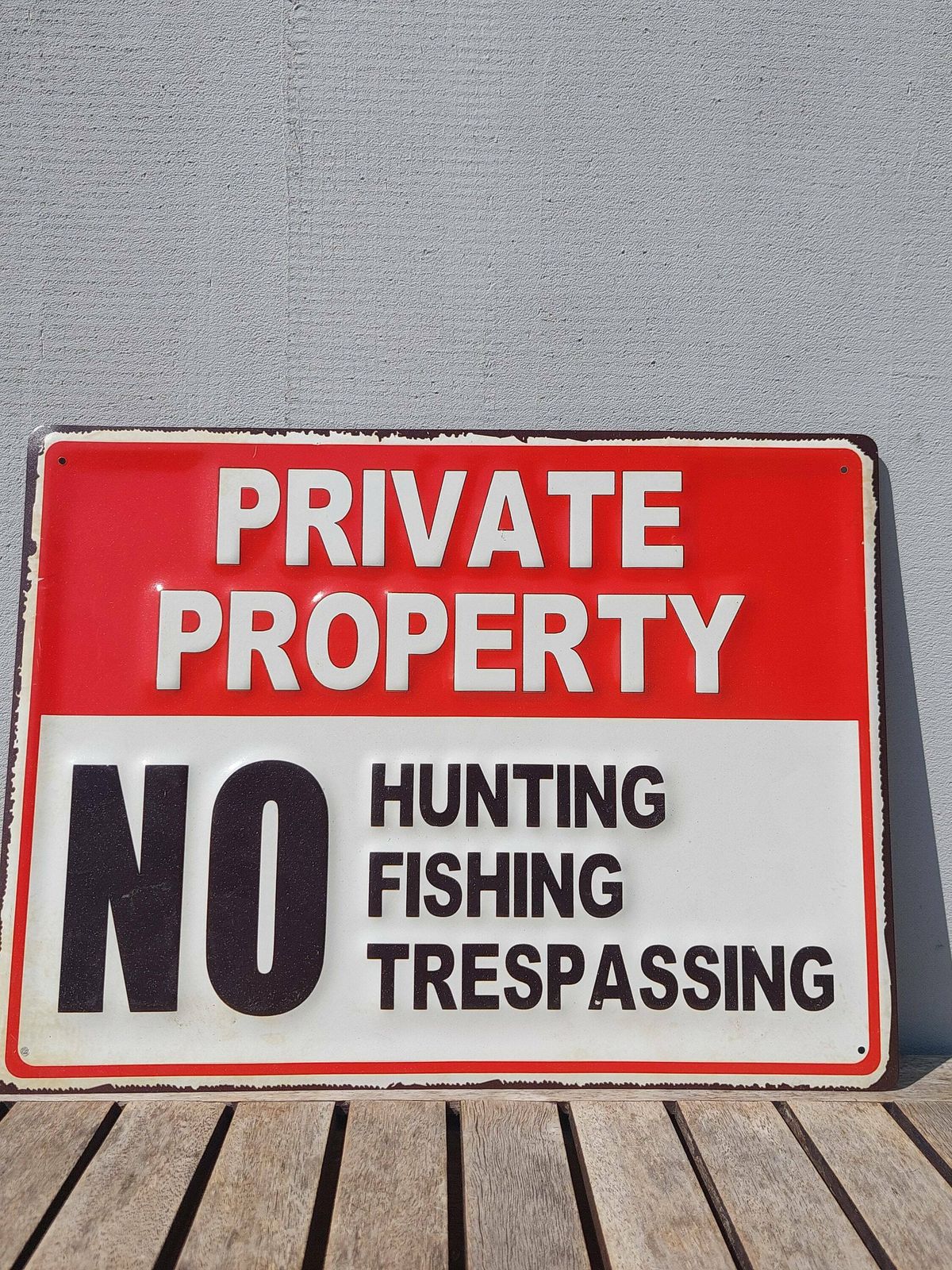 Vintage Look Warning Sign / Warning Sign / Special Warning Sign / Property Sign / Warning Property Sign / Private Property Sign / 2000's photo vintage