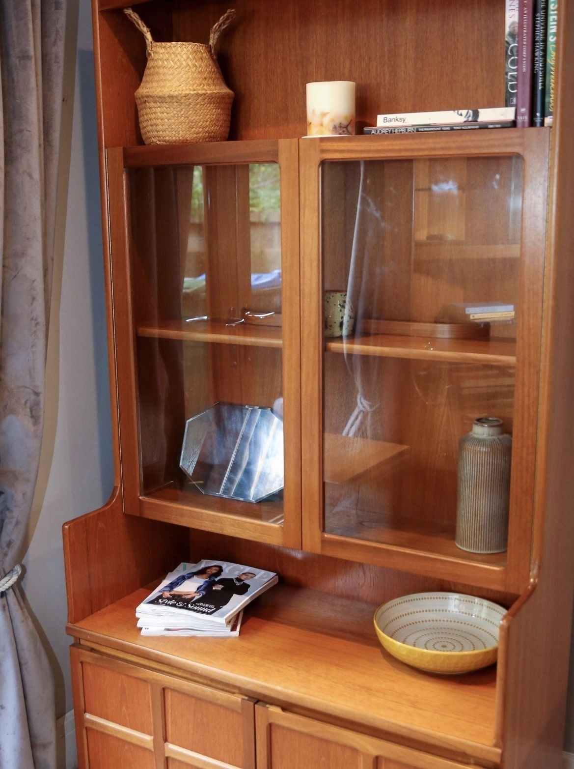Vintage By Nathan Teak Cabinet 1970s In Excellent Condit
