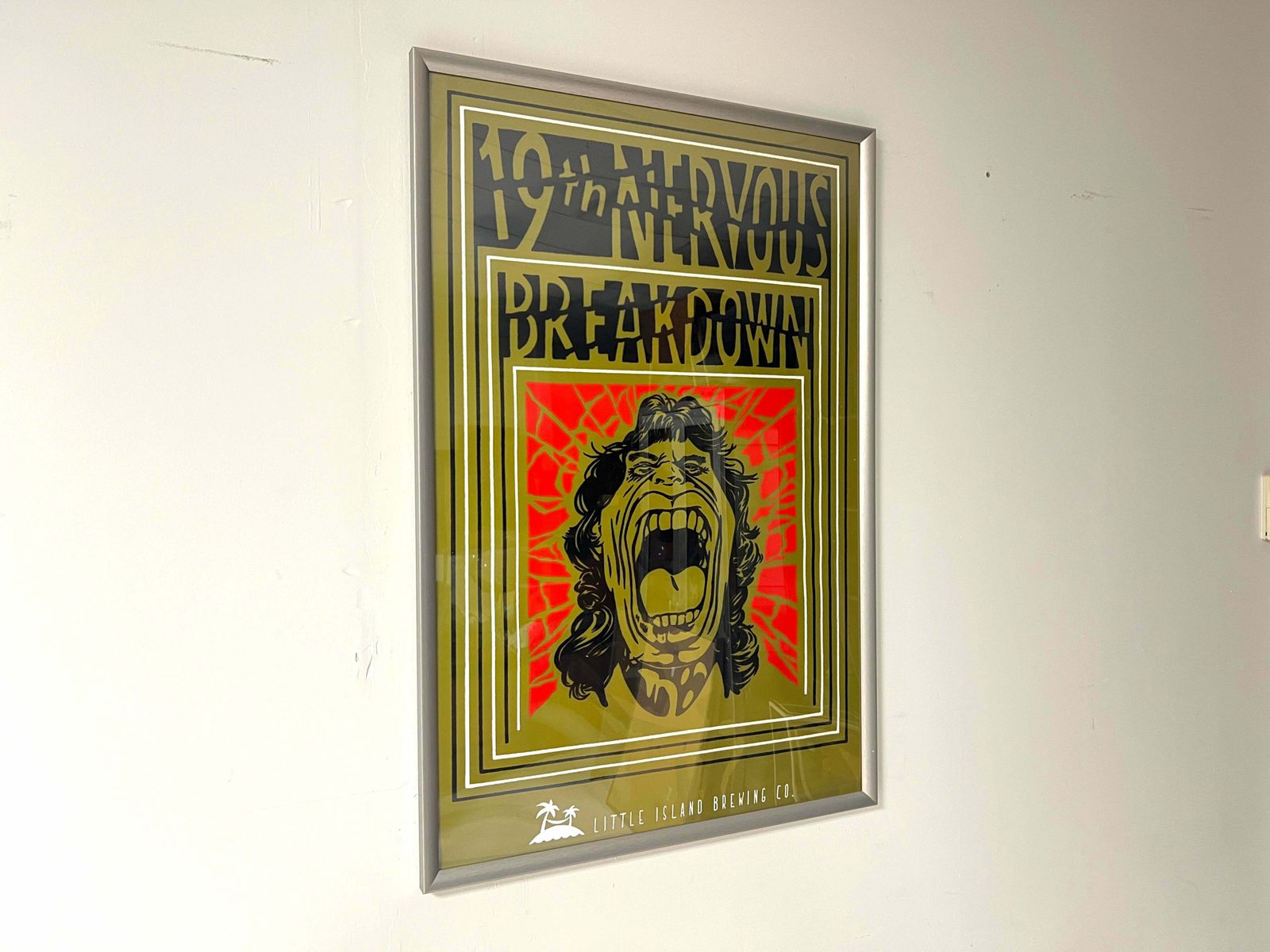 Little Island Brewing Company, ‘19th Nervous Breakdown’ Promotional Poster photo furniture