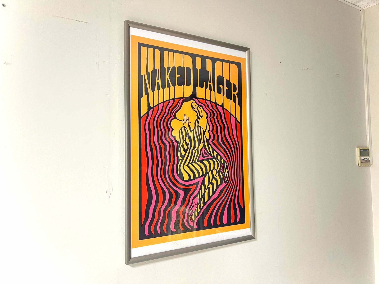 Little Island Brewing Company, ‘Naked Lager’ Promotional Poster photo furniture