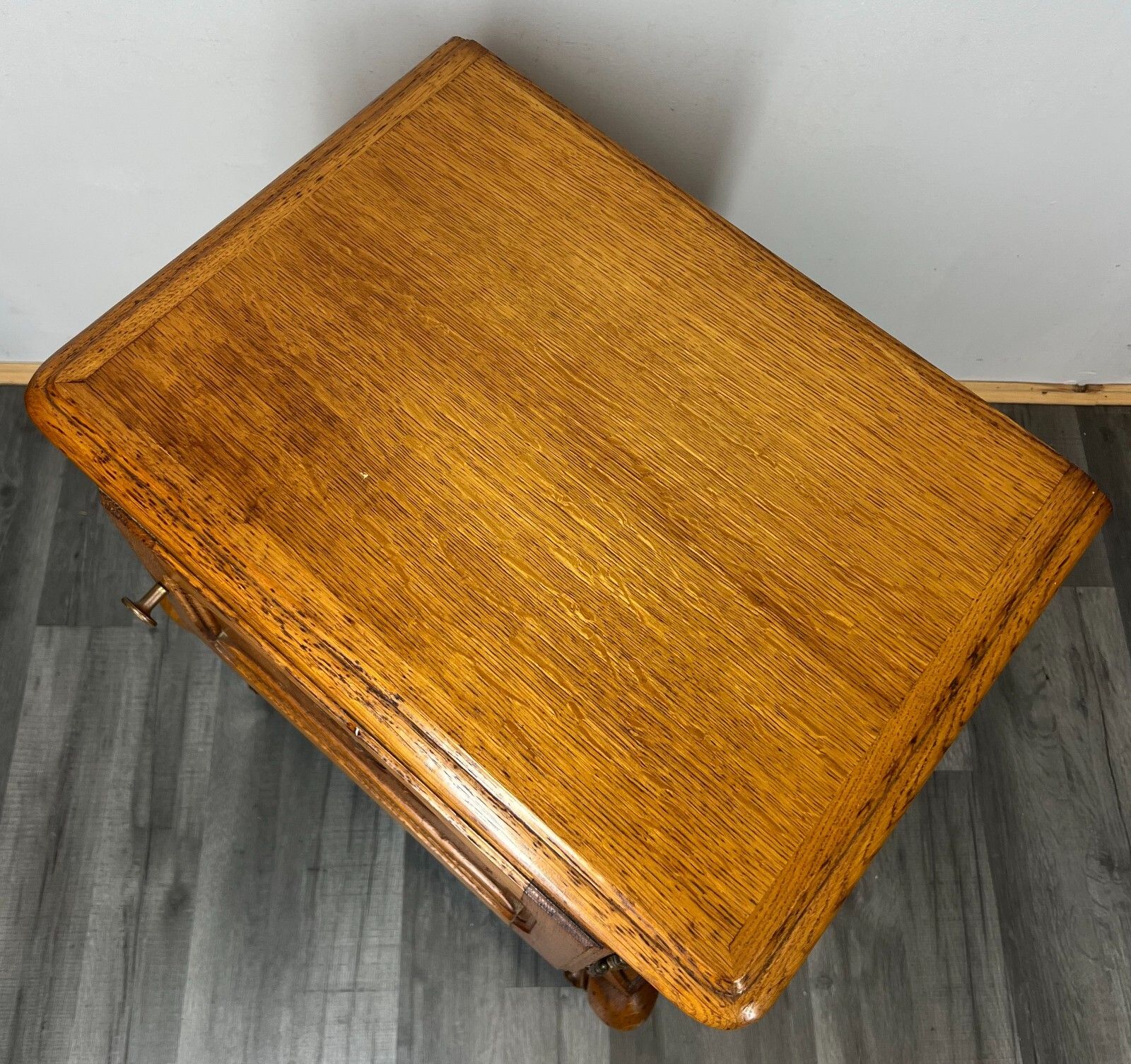 Bedside Tables Pair French Oak Louis XVI Vintage Nightstands Cabinets Lot 3465 photo buy