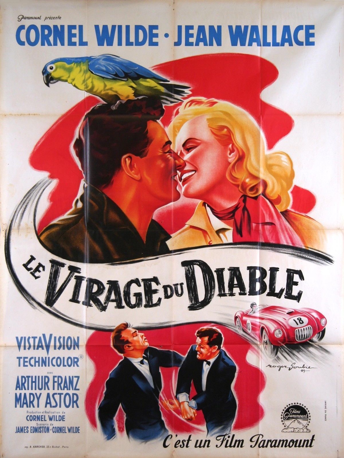 Devils Hairpin, Original French Movie Poster, 1957