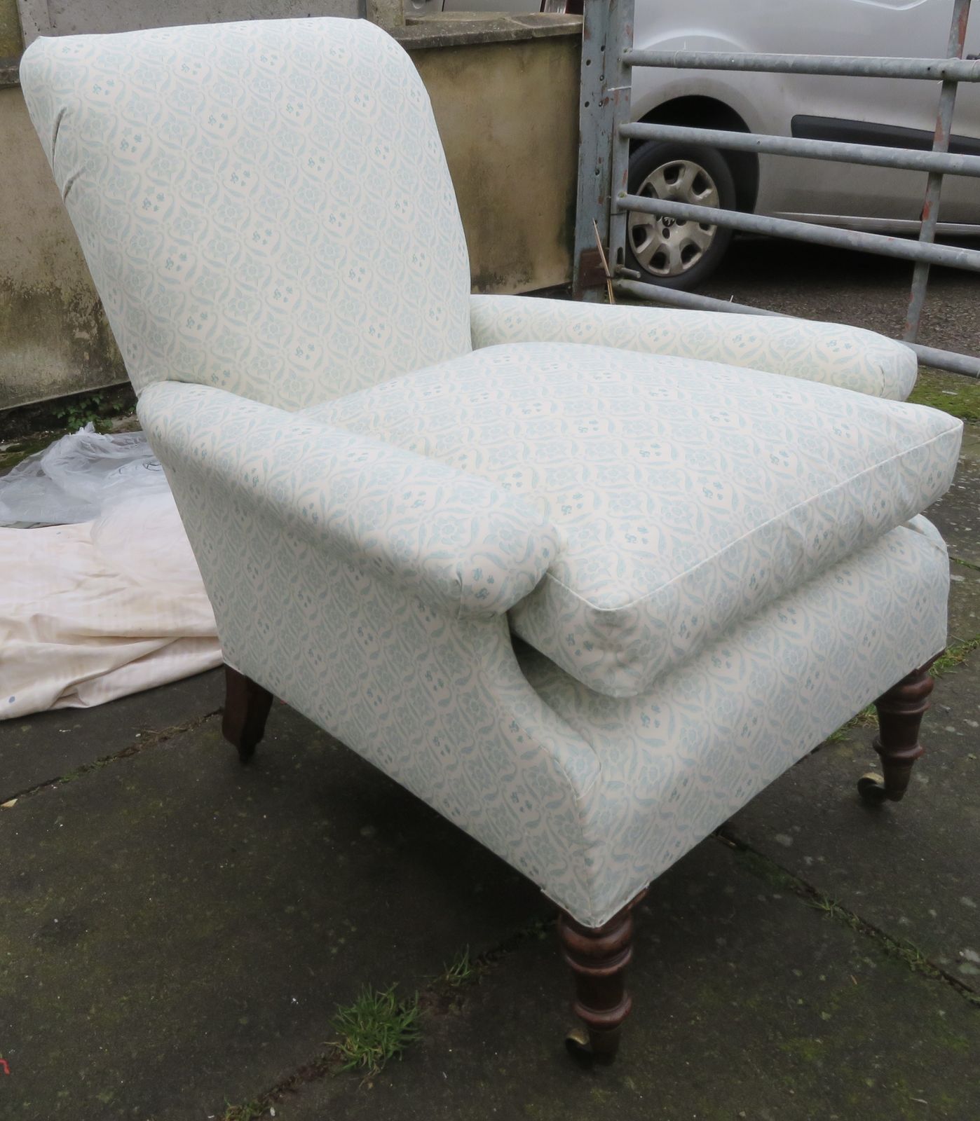 Early Howard And Sons Willoughby Armchair.