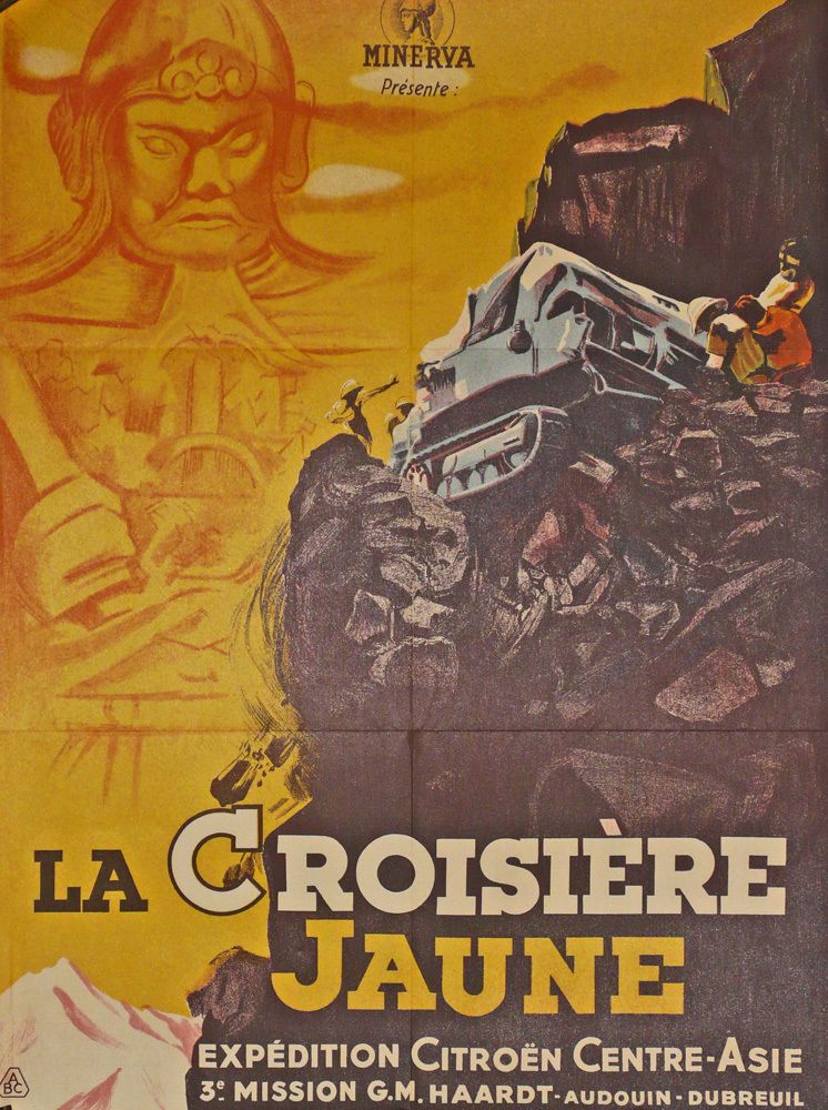 Croisiere Jaune (La), Citroen Kegresse, French Movie Poster 1972