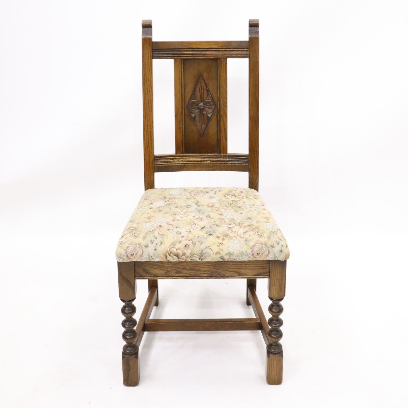 4 Yorke Old Charm Dining Chairs Including Tonwell Rose Fabric Free Uk Delivery photo furniture