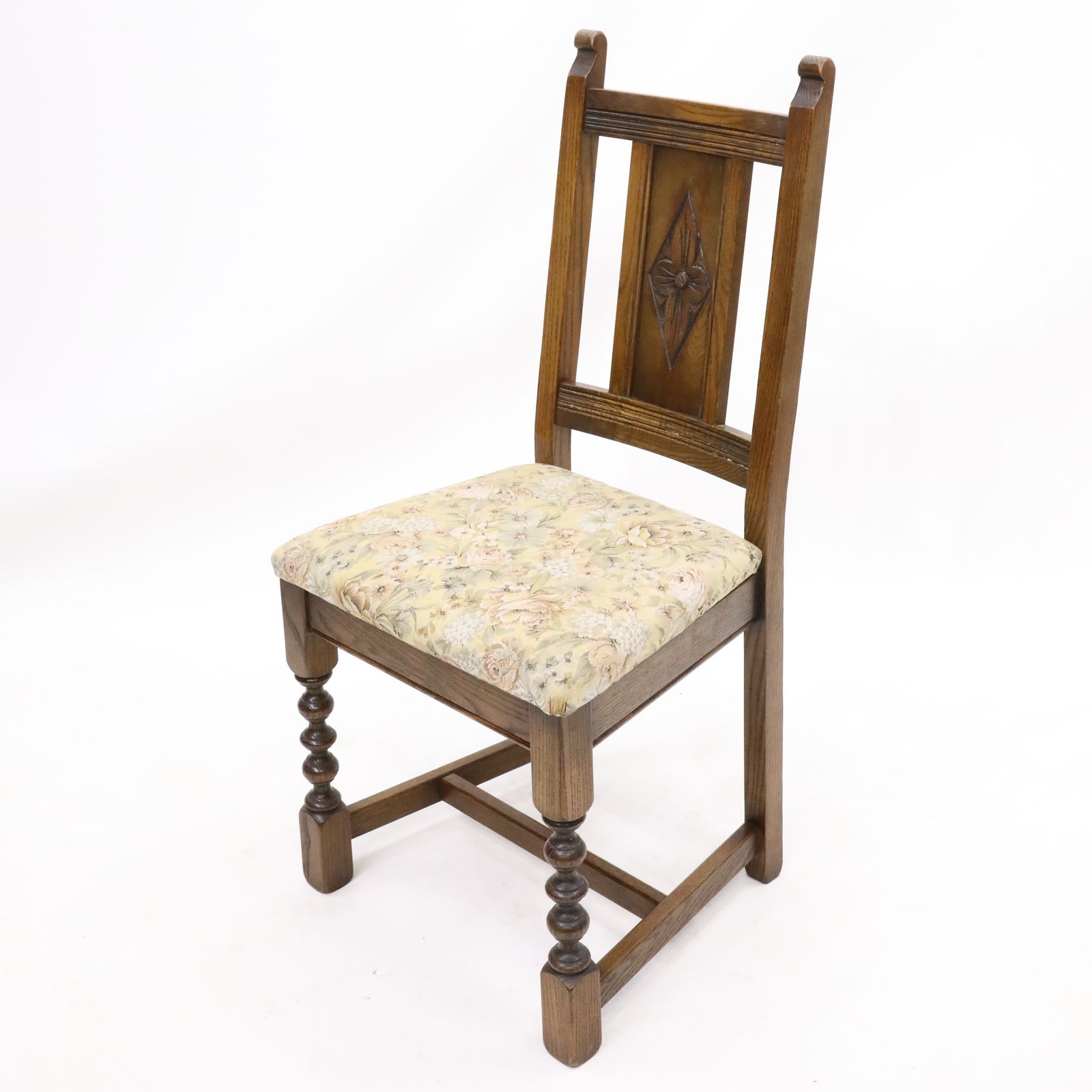 4 Yorke Old Charm Dining Chairs Including Tonwell Rose Fabric Free Uk Delivery photo 387.0