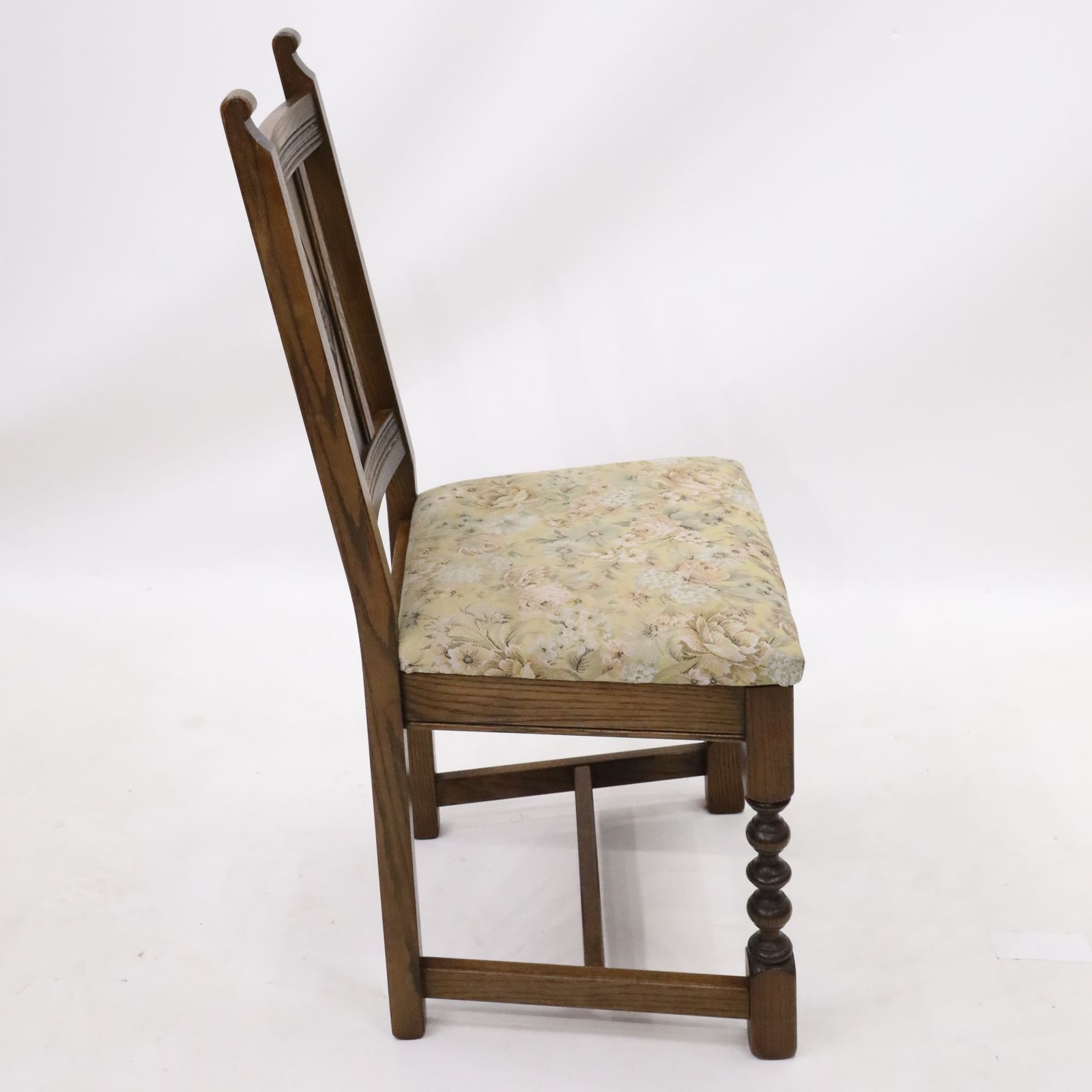 4 Yorke Old Charm Dining Chairs Including Tonwell Rose Fabric Free Uk Delivery photo vintage