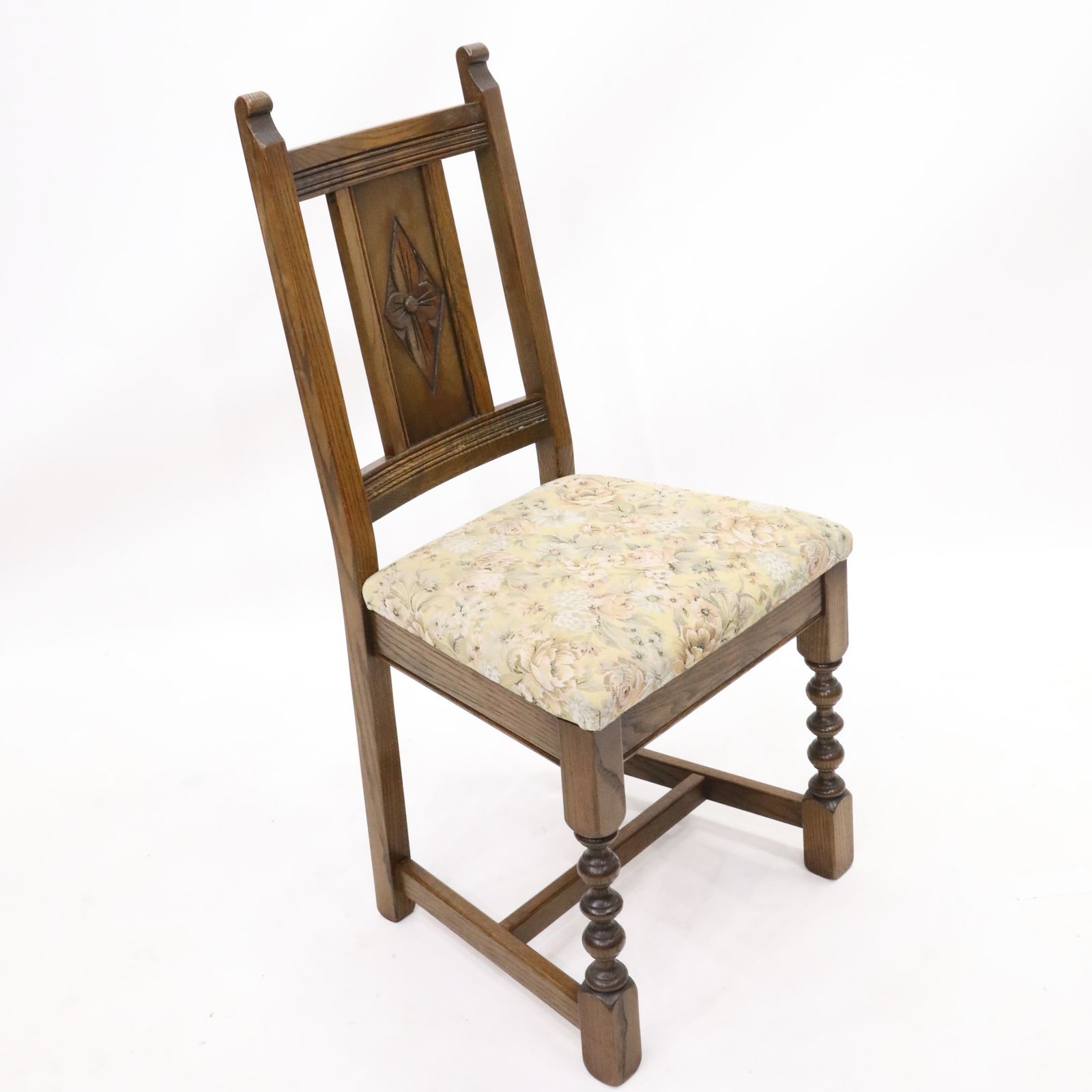 photo buy 4 Yorke Old Charm Dining Chairs Including Tonwell Rose Fabric Free Uk Delivery