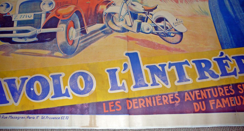 Fighting Pilot, “Diavolo”, Original French Movie Poster, 1935 photo for sale
