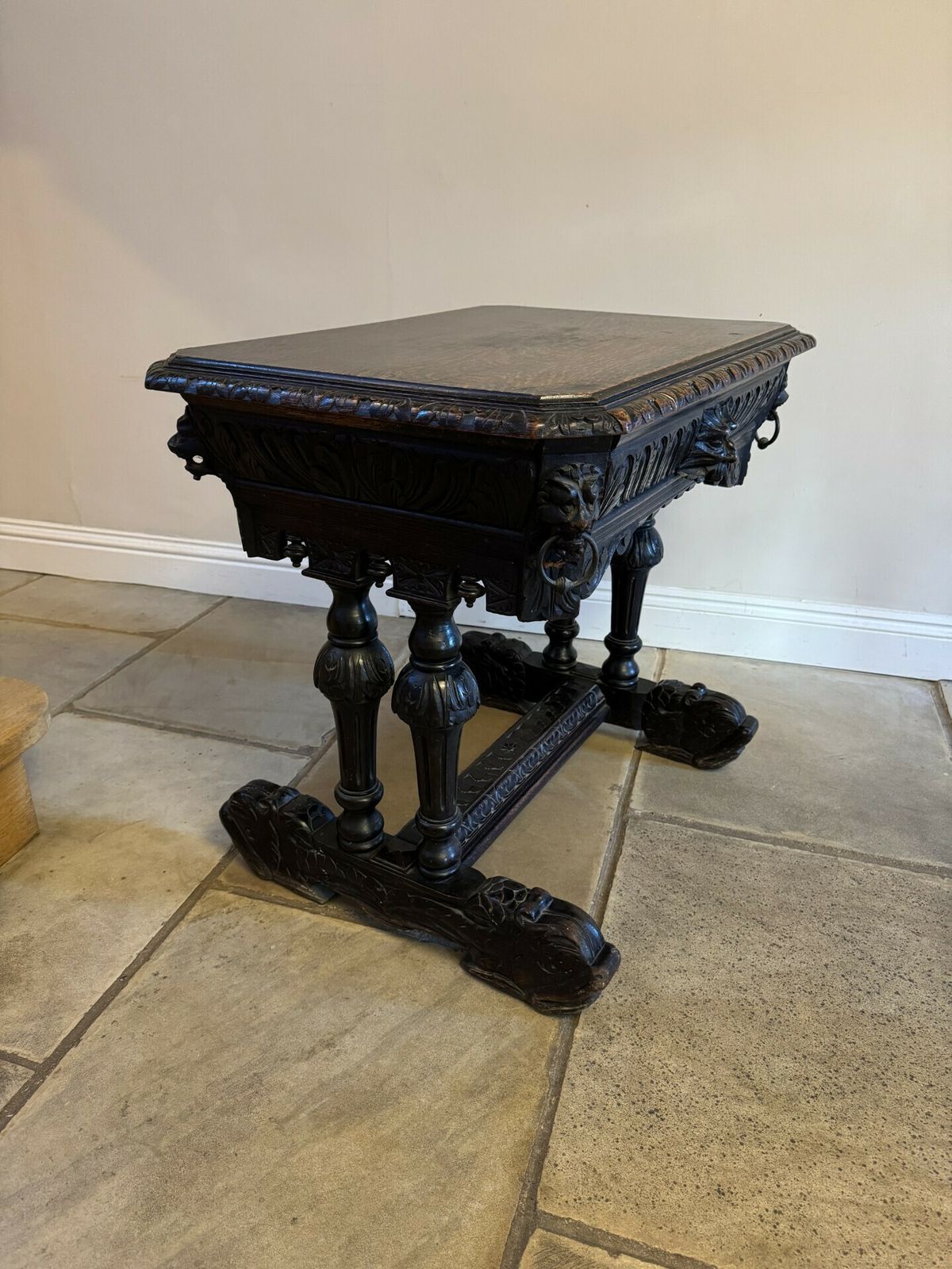 Wonderful Antique Quality Carved Oak Freestanding Centre Table photo 1295.0