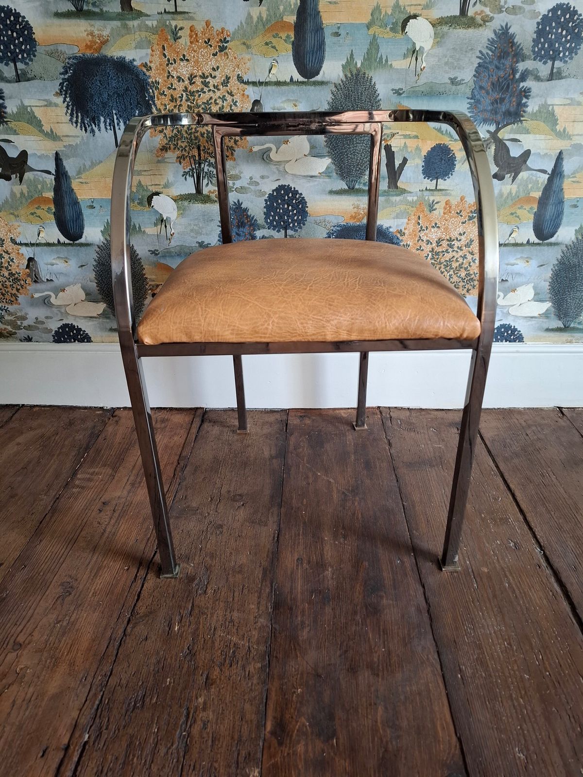 1920s Art Deco  Stainless Steel Chairs photo Furniture