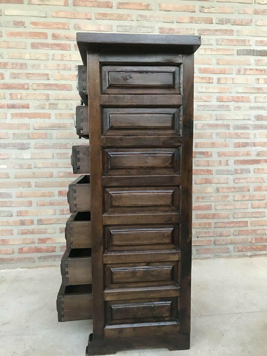 1332.0 Antique Spanish Carved Walnut Tuscan Sifonier photo