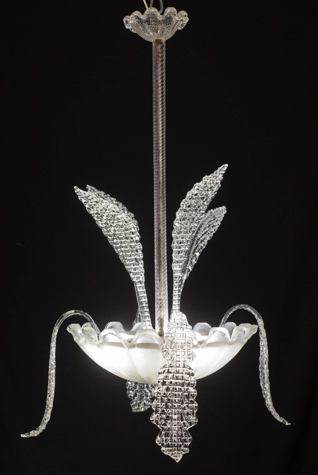 Elegant Art Decò Murano Glass Leaves, 1950s photo furniture