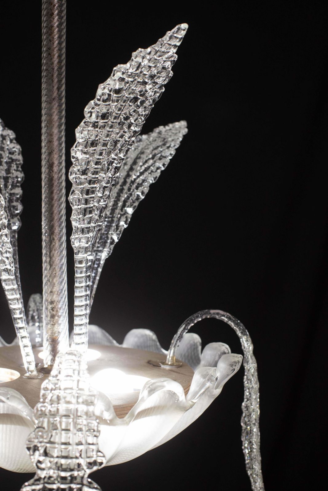 Elegant Art Decò Murano Glass Leaves, 1950s photo 1893.0
