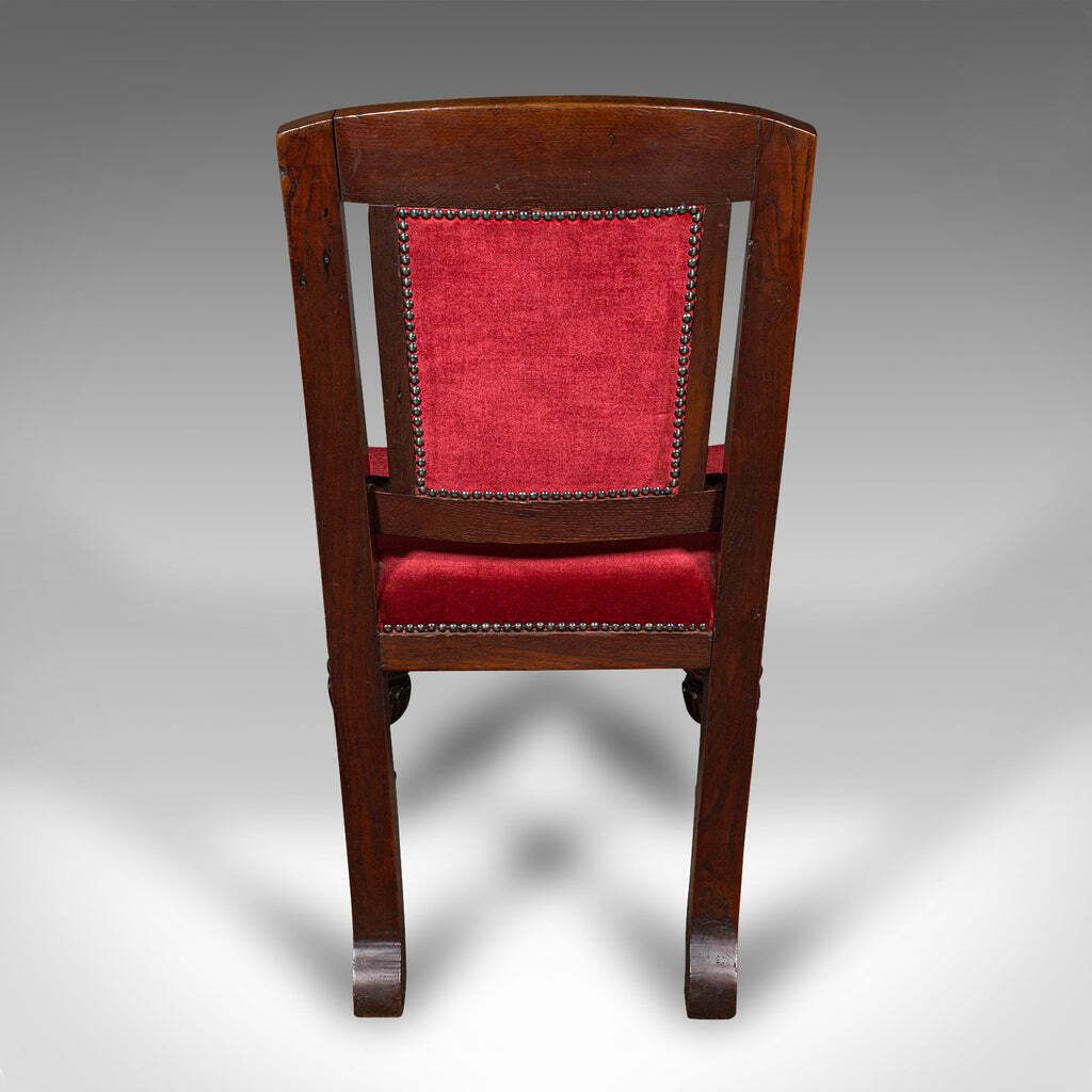 Set Of 4 Antique Dining Chairs, Scottish, Oak, Gothic Revival, Victorian, C.1880 photo Furniture