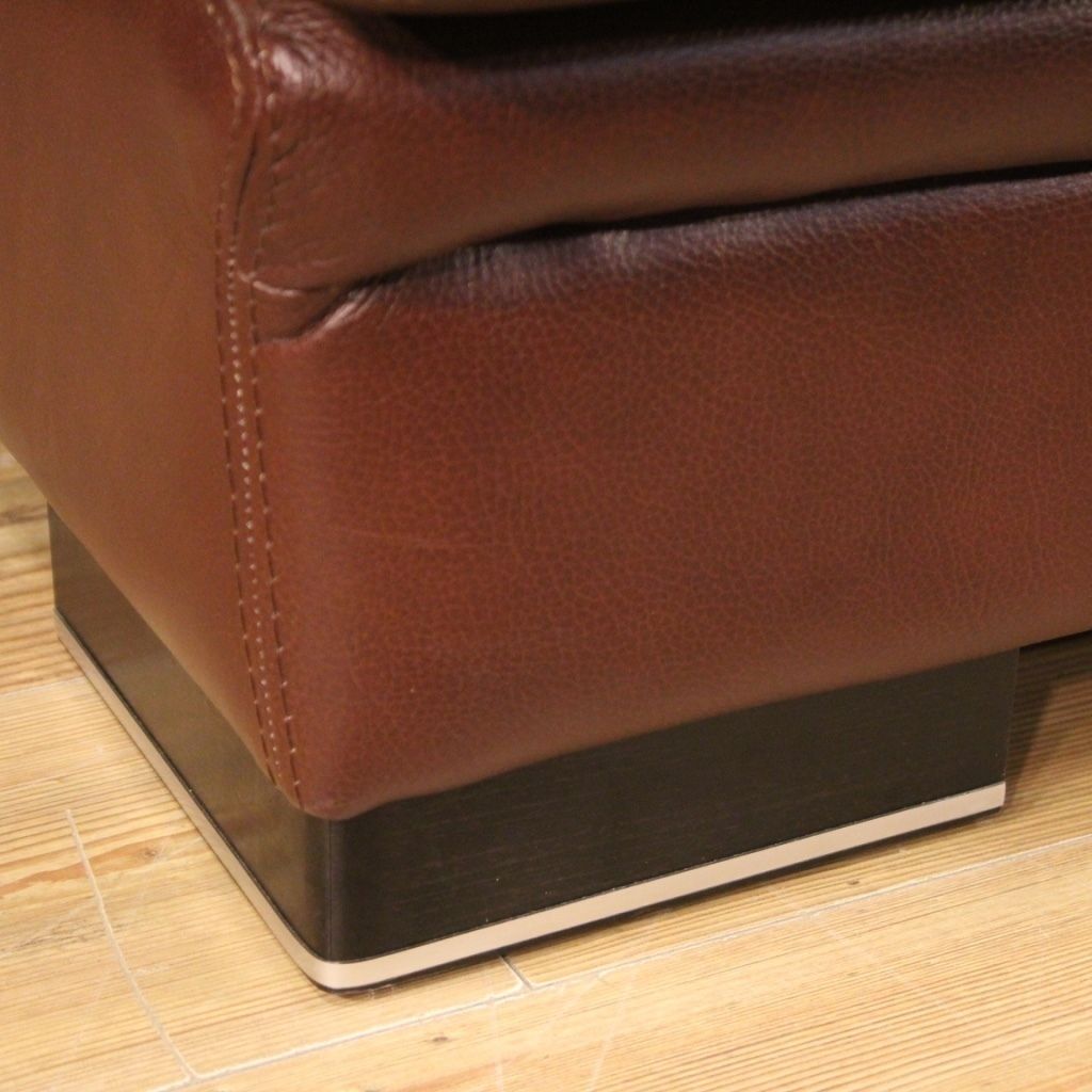 Large Leather Sofa From The 80s photo vinterior