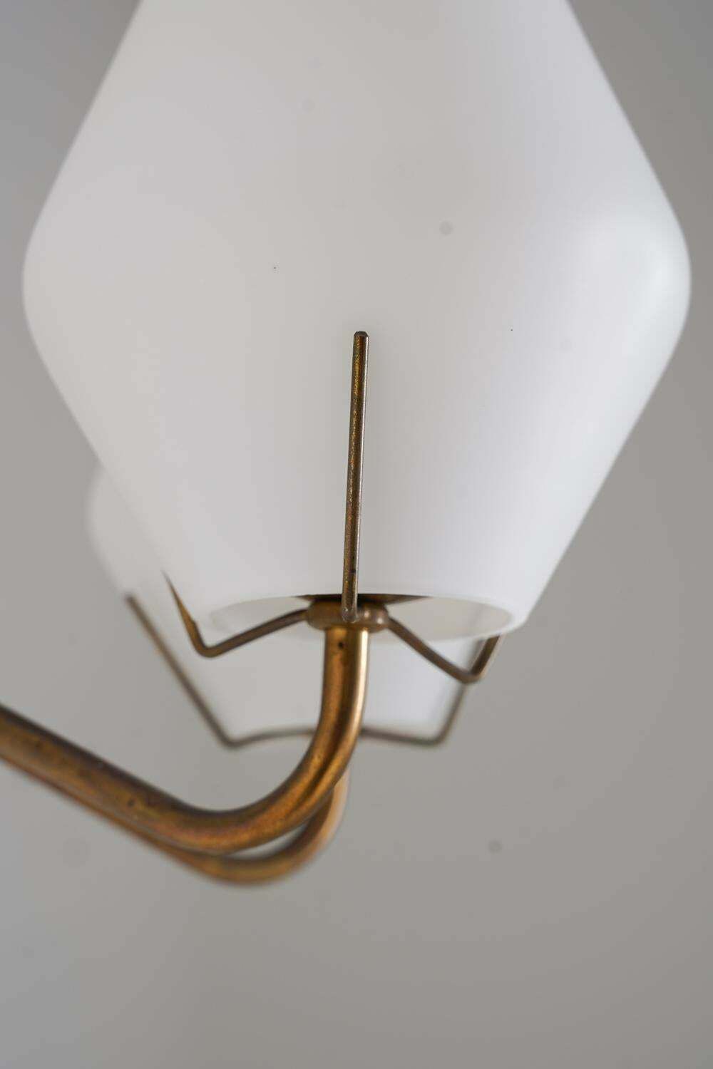 Swedish Midcentury Wall Lamps In Brass And Glass By Asea photo buy