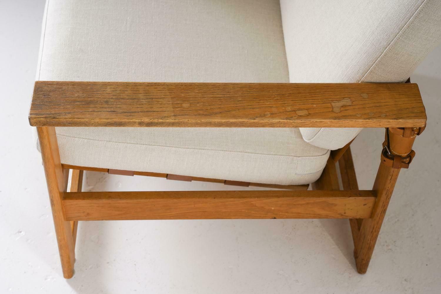 photo furniture Scandinavian Midcentury Lounge Chairs In Oak And Leather By Nils Roth, 1960s