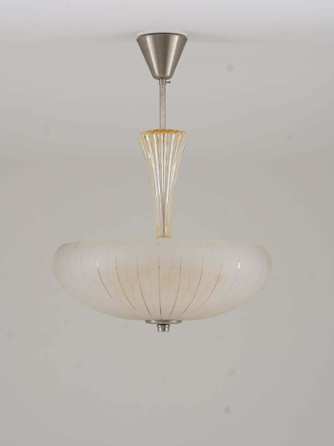 Scandinavian Glass Pendant By Orrefors, Sweden photo furniture