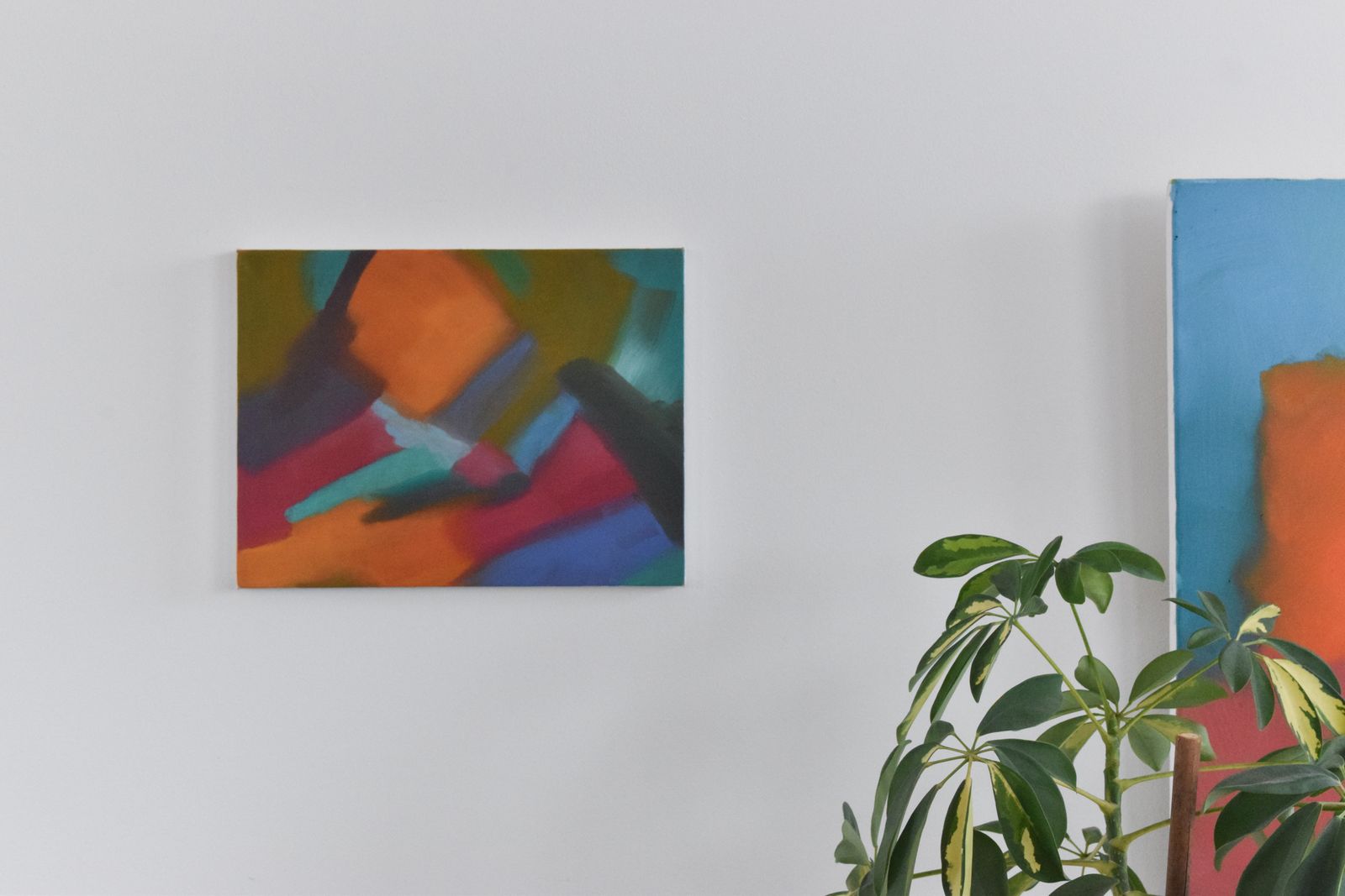 Contemporary Original Small Abstract Acrylic On Canvas Painting By Jim Ridout