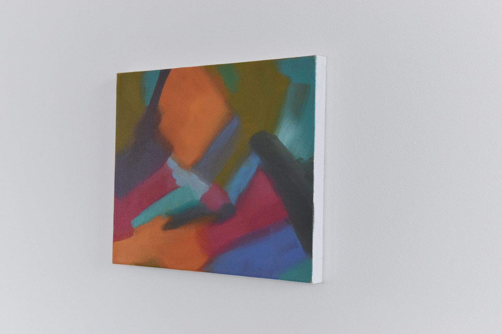 Contemporary Original Small Abstract Acrylic On Canvas Painting By Jim Ridout photo 60.0