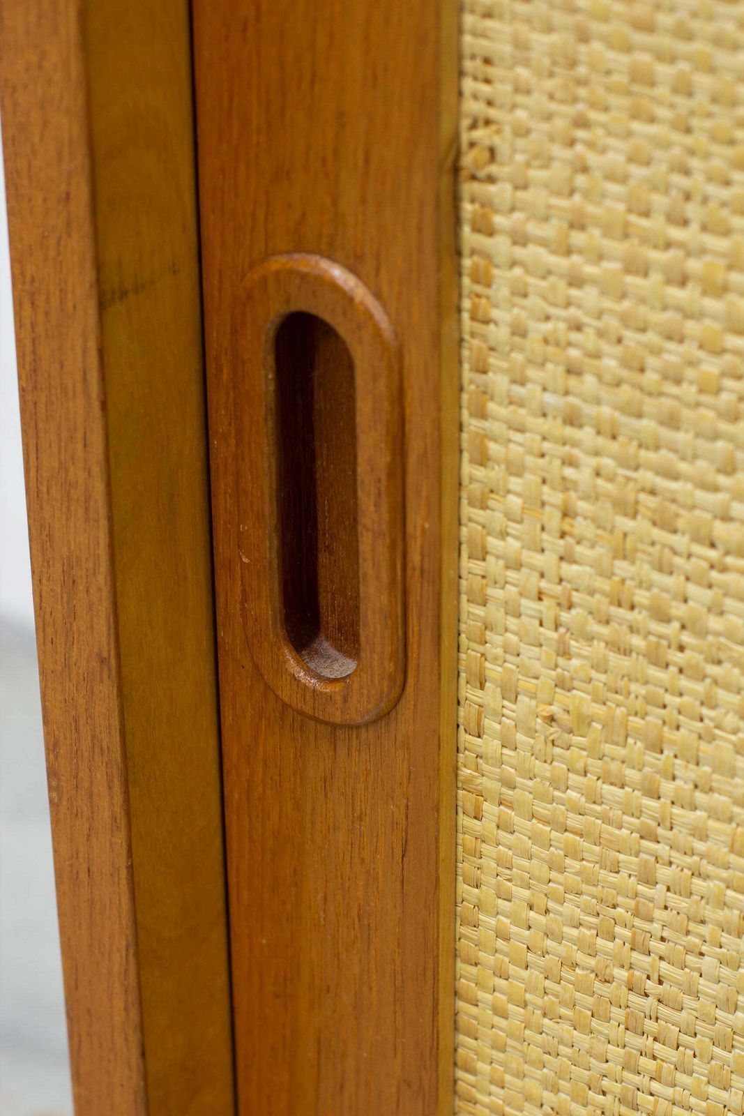Bookshelf With Rattan By Alf Svensson photo vintage