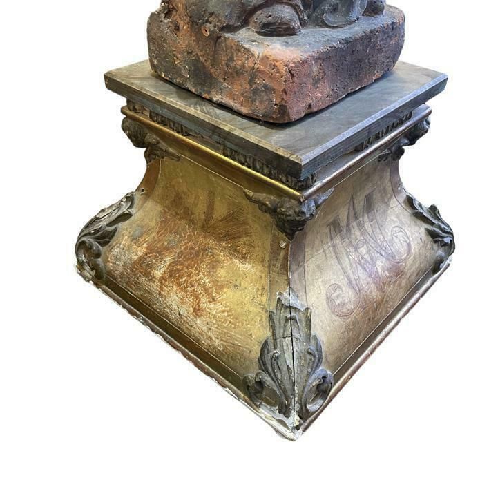 Early 19th Century French Gilt Gesso Plinth photo furniture