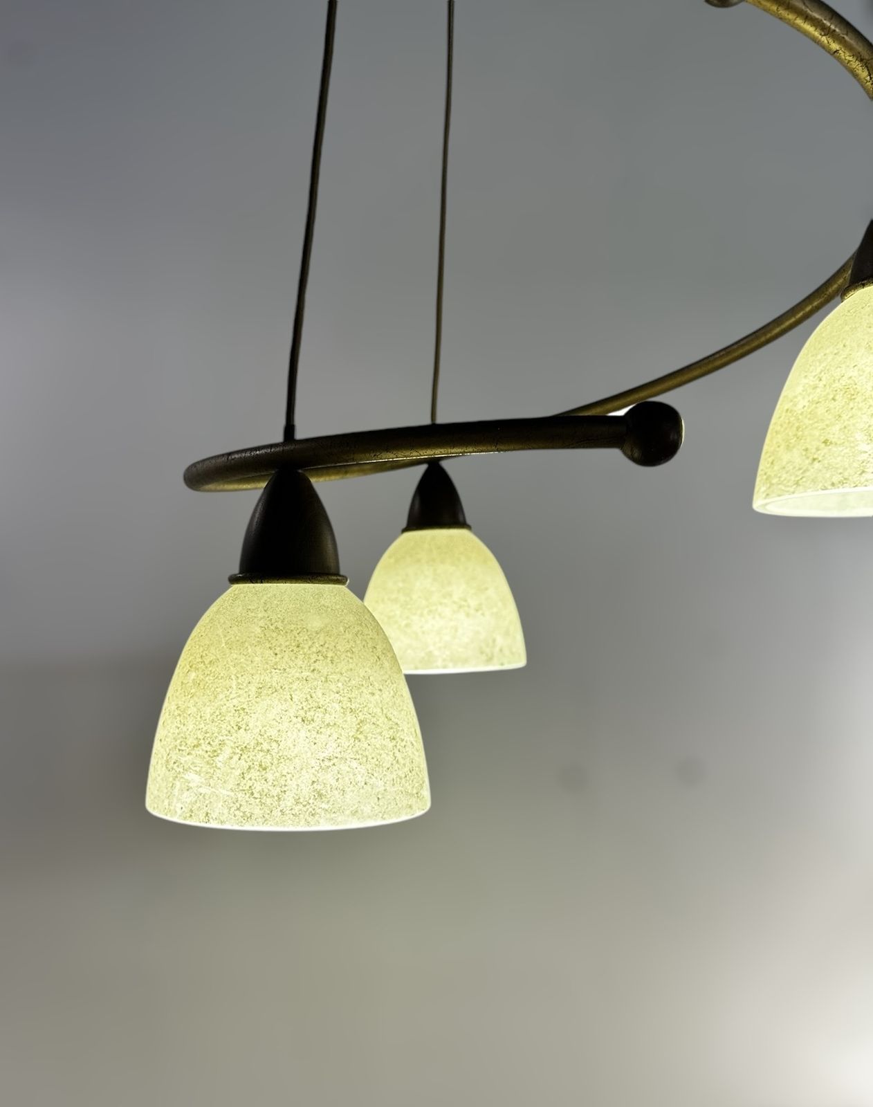 Danish Postmodernist Spiral Trio Pendant Lamp By Design Copenhagen, 1990 photo buy