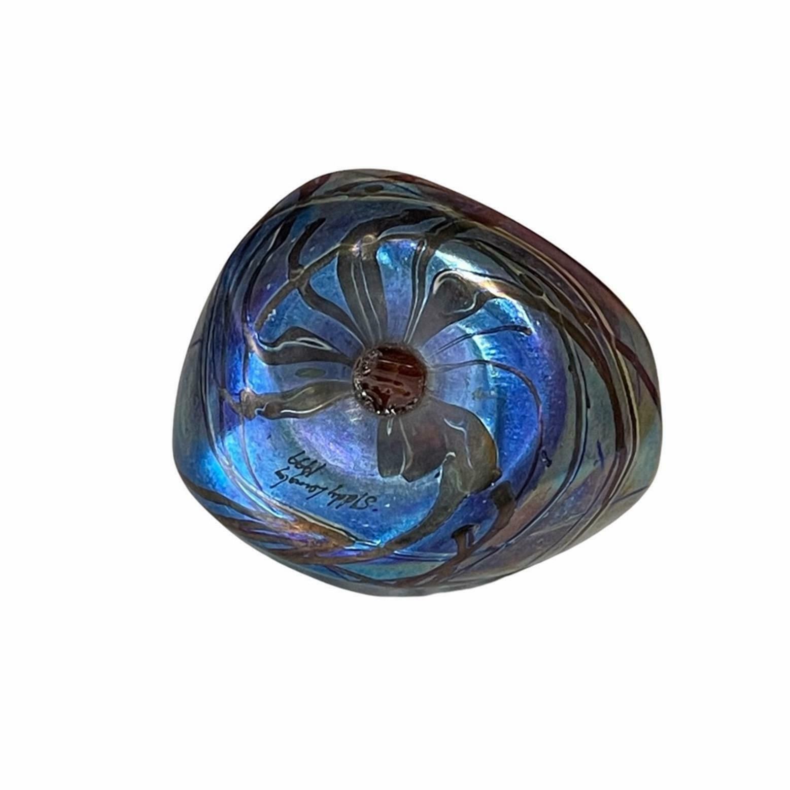 Siddy Langley Art Glass Paperweight, Signed And Dated 1999 photo furniture