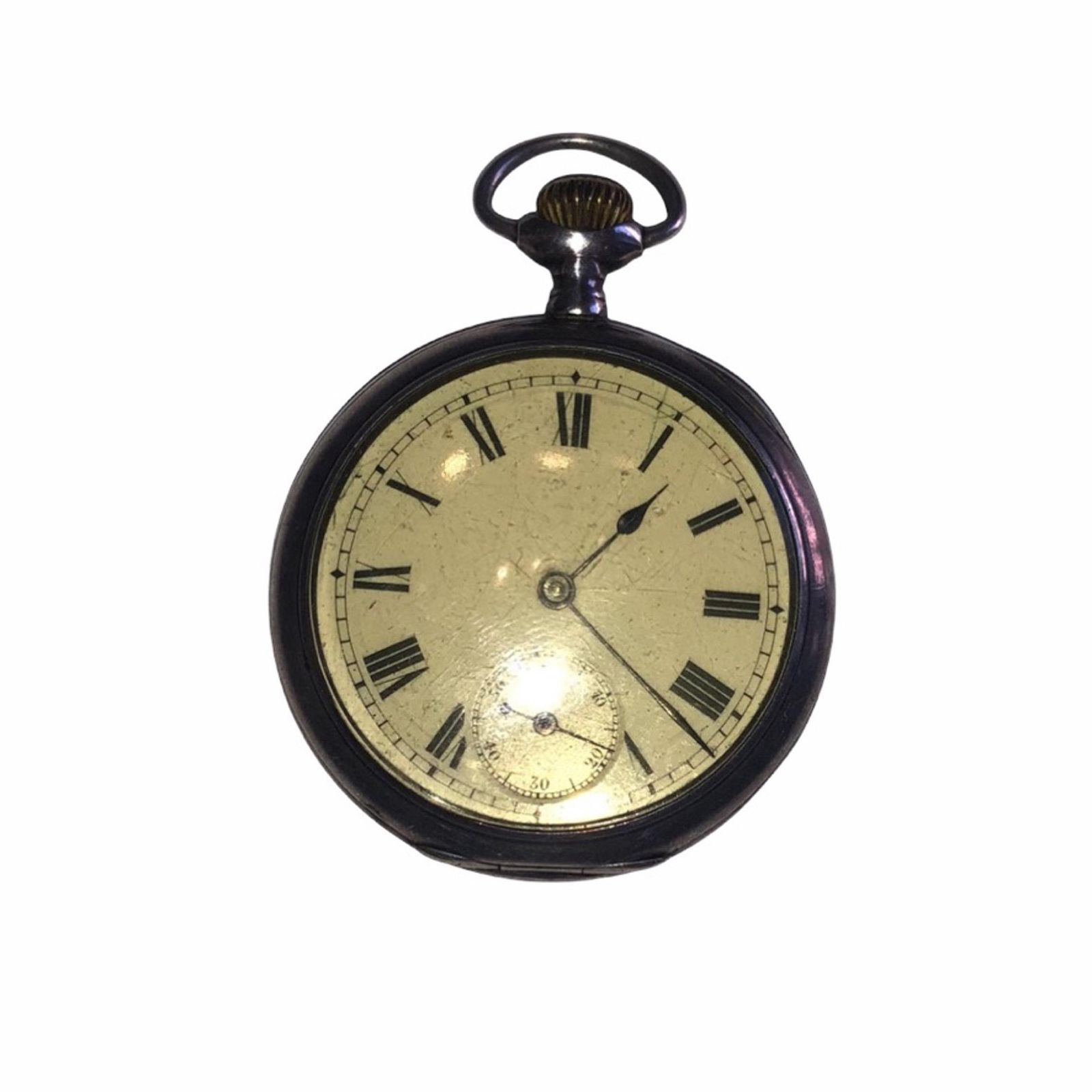An Edwardian Silver Nurses Fob Watch With Enamel Dial, Circa 1915