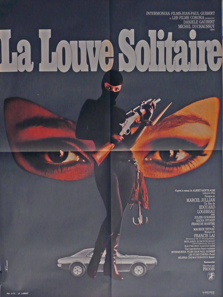 La Louve Solitaire, Original Movie Poster ’68, Pontiac Firebird