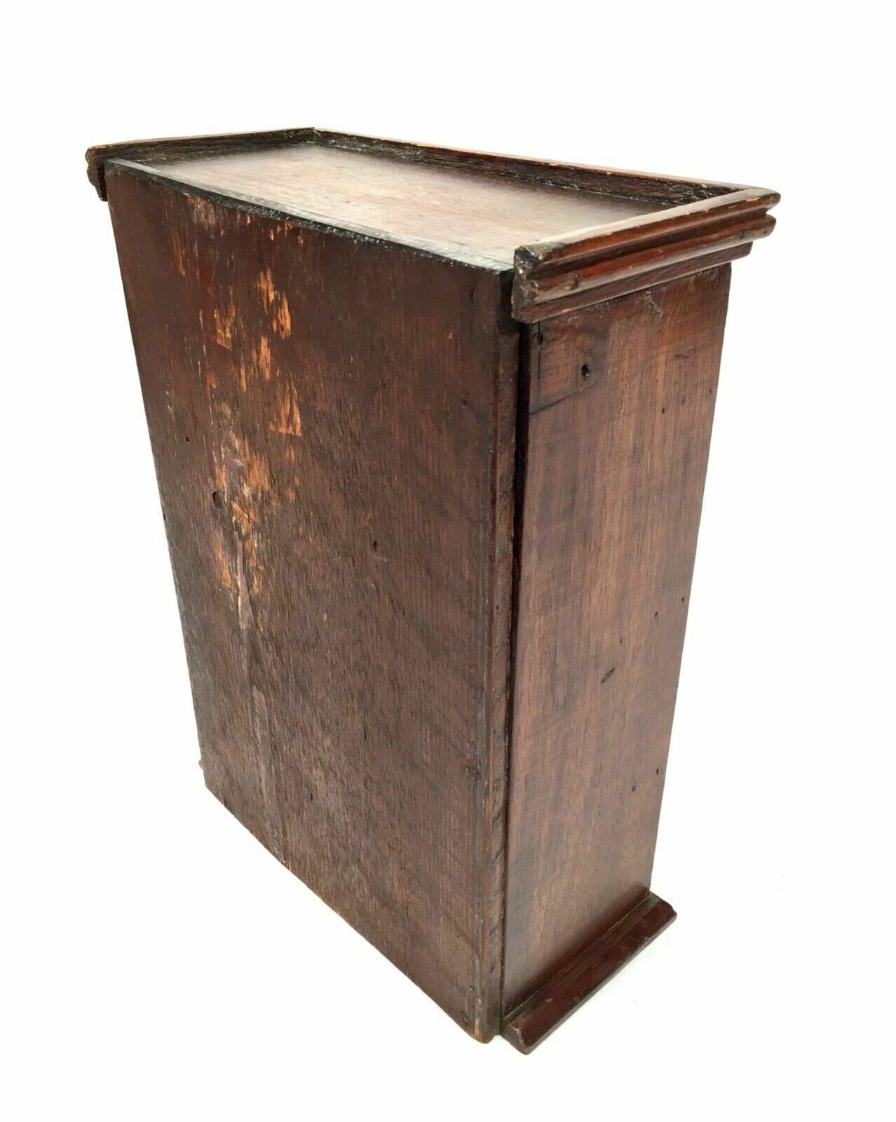 Antique Miniature Tabletop Wooden Chest Of Drawers C.1900 / Apprentice Furniture photo vintage