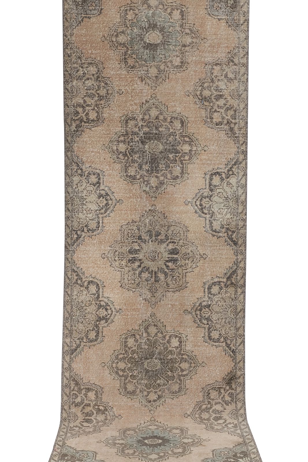 1960s Anatolian Turkish Hand Knotted Runner 3'7' X 12'5'' photo furniture